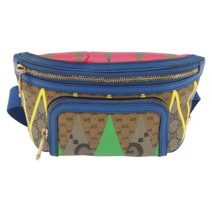 Gucci Gg Supreme Belt Bag Gg Coated Canvas And Leather Multicolour Pvc Crossbody Bag Bag (   )