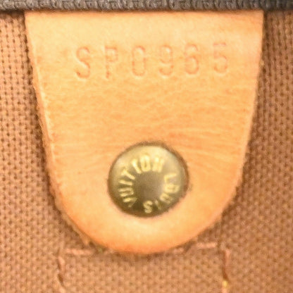 Louis Vuitton Keepall Bag Monogram Canvas Brown Canvas Travel Bag Bag (   )