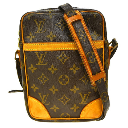 Louis Vuitton Danube Handbag Monogram Canvas Brown Canvas Shoulder Bag Bag (   )
