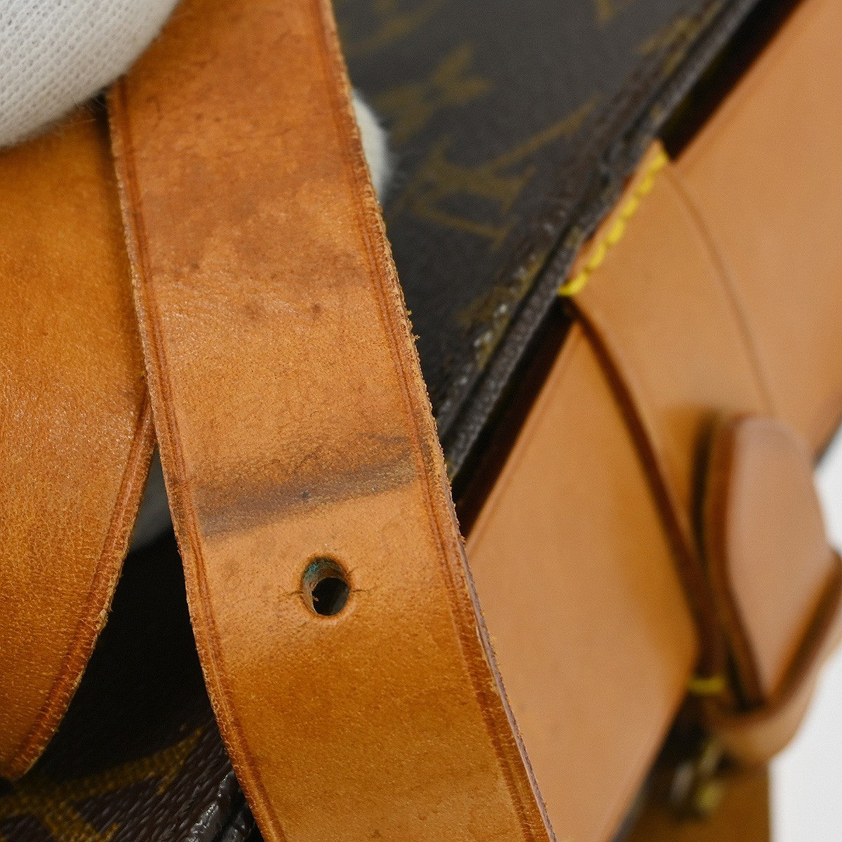 Louis Vuitton Cartouchiere Handbag Monogram Canvas Brown Canvas Shoulder Bag Bag (   )
