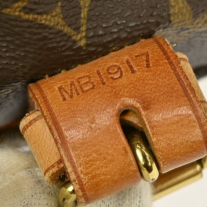 Louis Vuitton Saumur Handbag Monogram Canvas Brown Canvas Shoulder Bag Bag (   )