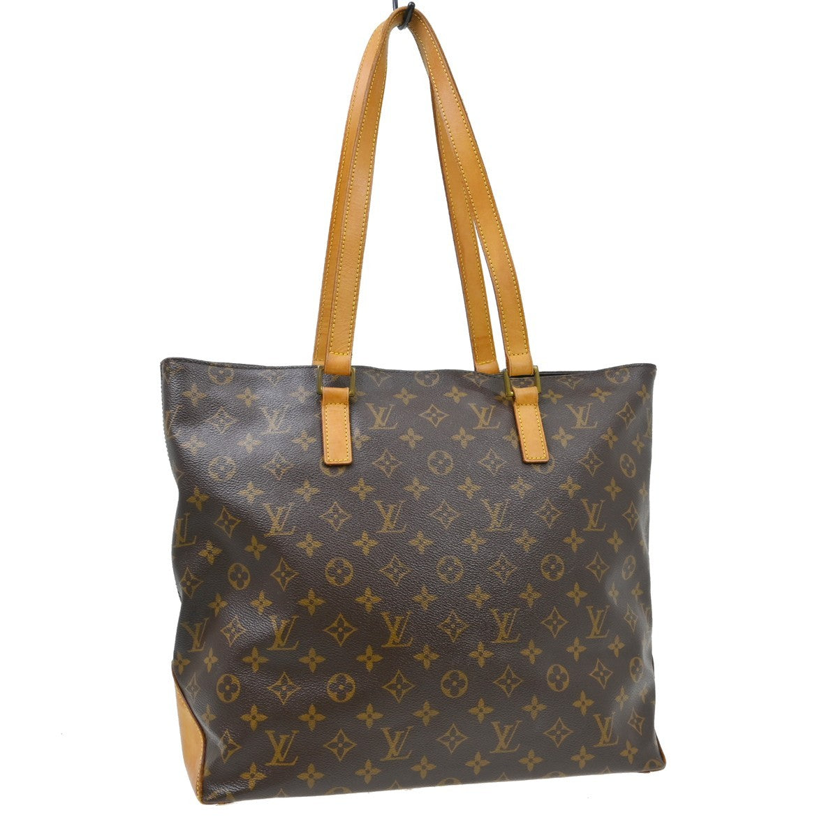 Louis Vuitton Cabas Mezzo Monogram Canvas Brown Canvas Tote Bag Bag (   )