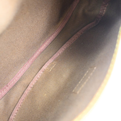 Louis Vuitton Saumur Handbag Monogram Canvas Brown Canvas Shoulder Bag Bag (   )