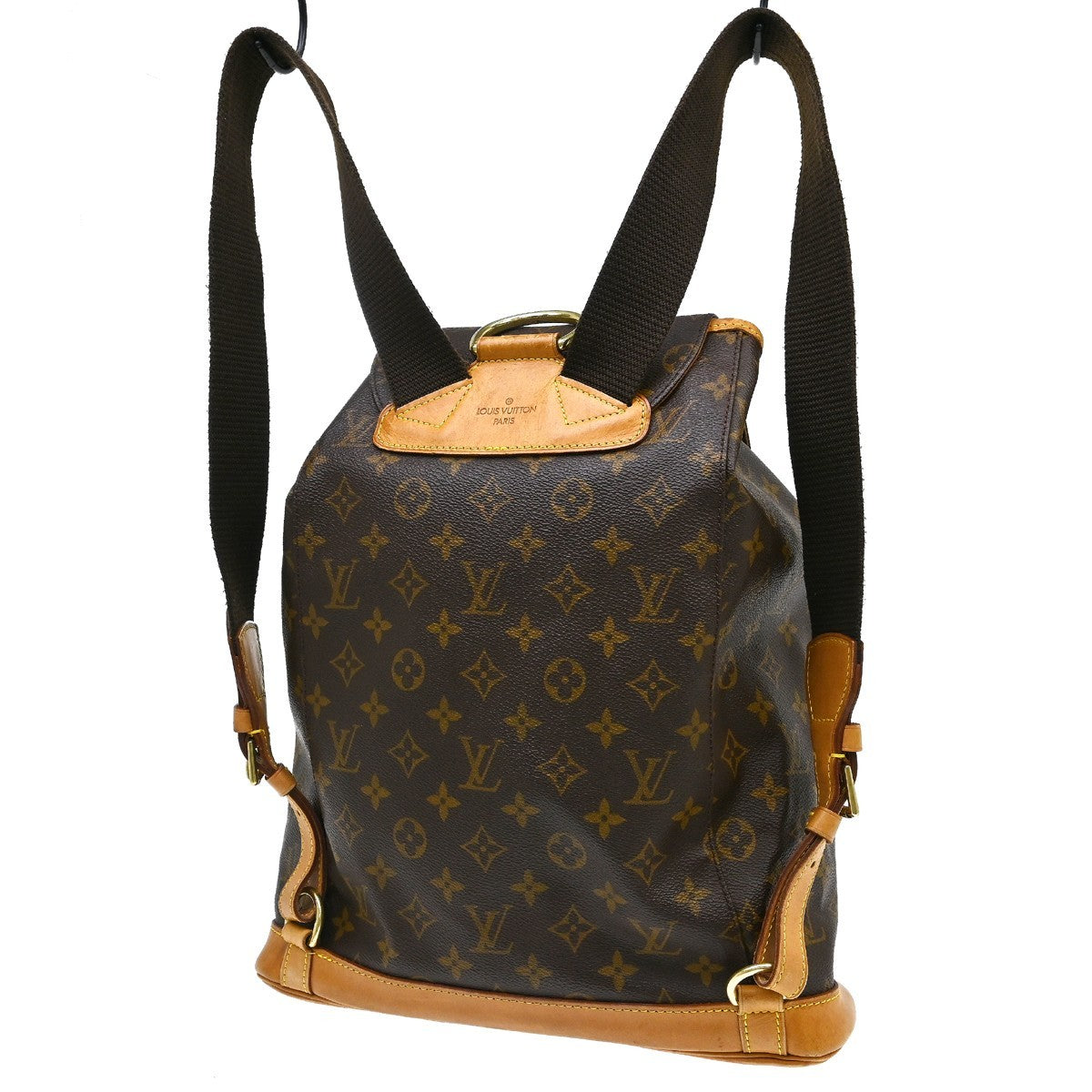 Louis Vuitton Vintage Montsouris Backpack Monogram Canvas Brown Canvas Backpack Bag (   )