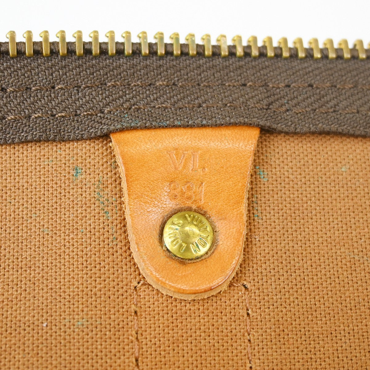 Louis Vuitton Keepall Bag Monogram Canvas Brown Canvas Travel Bag Bag (   )