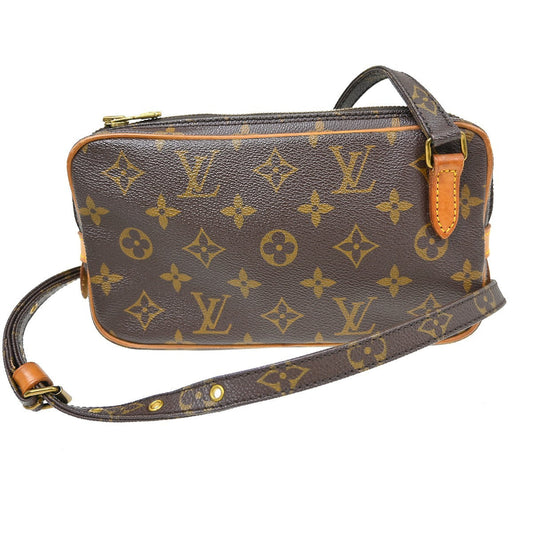 Louis Vuitton Pochette Marly Bandouliere Bag Monogram Canvas Brown Canvas Shoulder Bag Bag (   )