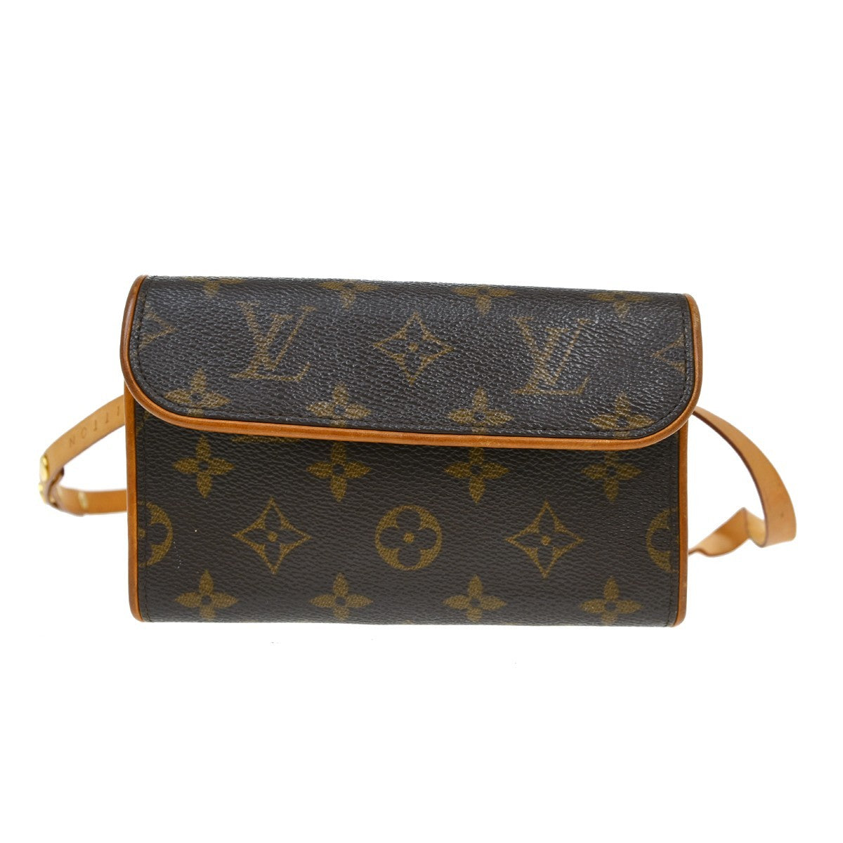Louis Vuitton Florentine Waist Bag Monogram Canvas Brown Canvas Clutche & Pouche Bag (   )