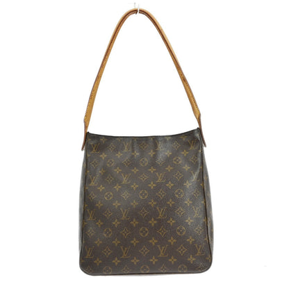 Louis Vuitton Monogram Looping Handbag Monogram Canvas Brown Canvas Shoulder Bag Bag (   )
