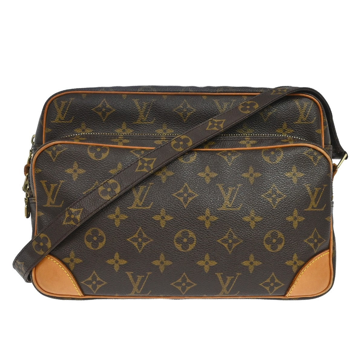 Louis Vuitton Nil Messenger Bag Monogram Canvas Brown Canvas Shoulder Bag Bag (   )