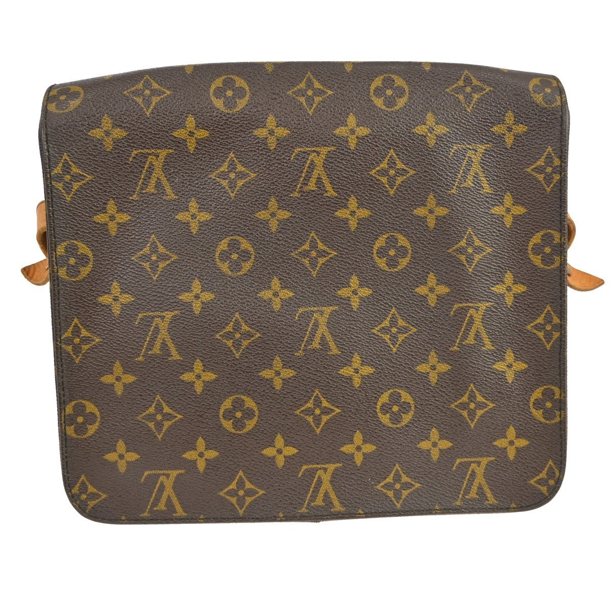 Louis Vuitton Cartouchiere Handbag Monogram Canvas Brown Canvas Shoulder Bag Bag (   )
