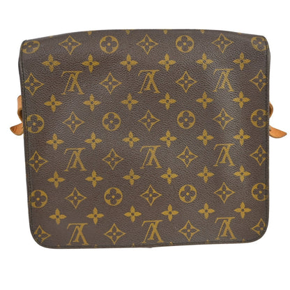 Louis Vuitton Cartouchiere Handbag Monogram Canvas Brown Canvas Shoulder Bag Bag (   )