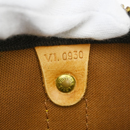 Louis Vuitton Keepall Bag Monogram Canvas Brown Canvas Travel Bag Bag (   )