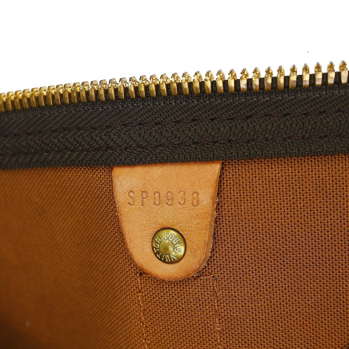 Louis Vuitton Keepall Bag Monogram Canvas Brown Canvas Travel Bag Bag (   )