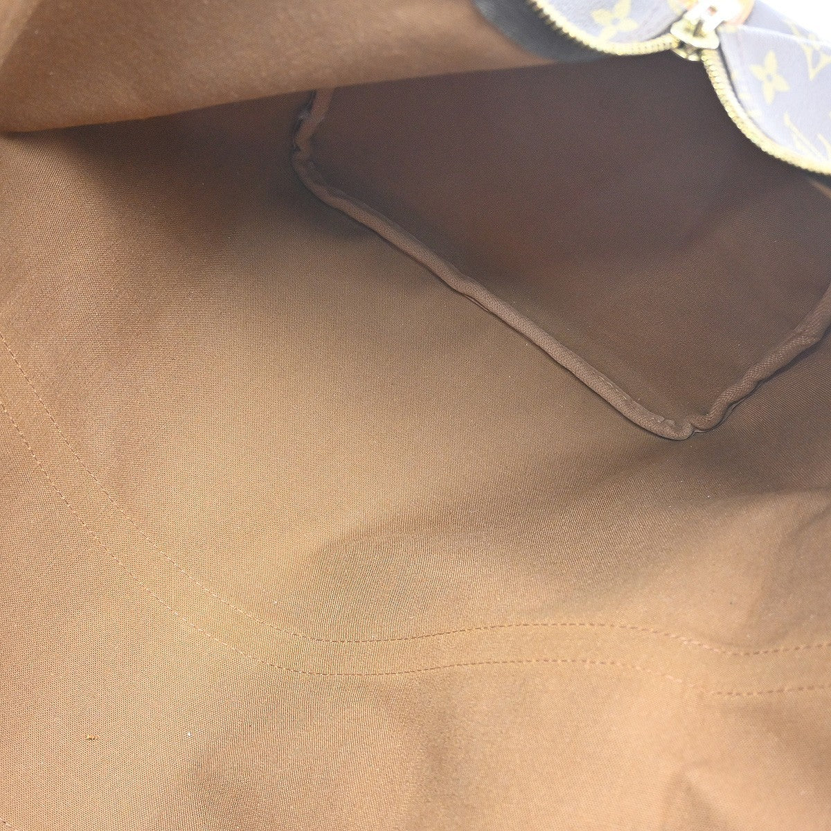 Louis Vuitton Keepall Bag Monogram Canvas Brown Canvas Travel Bag Bag (   )