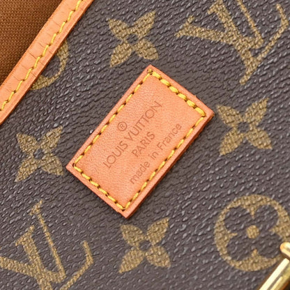 Louis Vuitton Saumur Handbag Monogram Canvas Brown Canvas Shoulder Bag Bag (   )