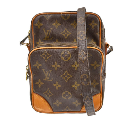 Louis Vuitton Amazone Bag Monogram Canvas Brown Canvas Shoulder Bag Bag (   )