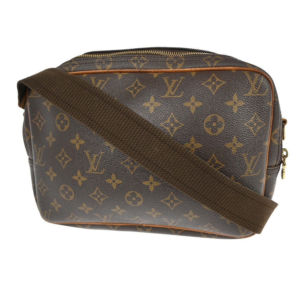 Louis Vuitton Reporter Bag Monogram Canvas Brown Canvas Shoulder Bag Bag (   )