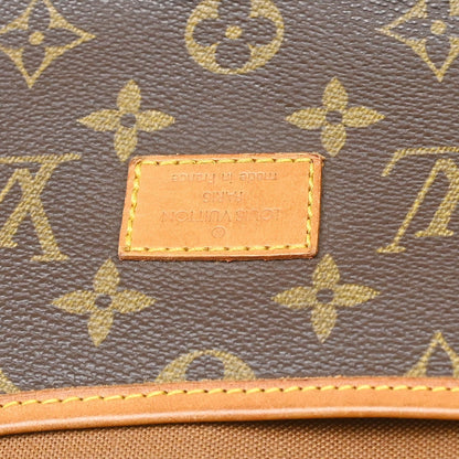 Louis Vuitton Saumur Handbag Monogram Canvas Brown Canvas Shoulder Bag Bag (   )
