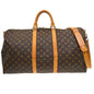 Louis Vuitton Keepall Bandouliere Bag Monogram Canvas Brown Canvas Travel Bag Bag (   )