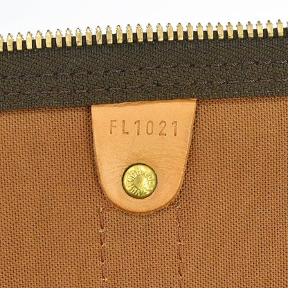 Louis Vuitton Keepall Bag Monogram Canvas Brown Canvas Travel Bag Bag (   )