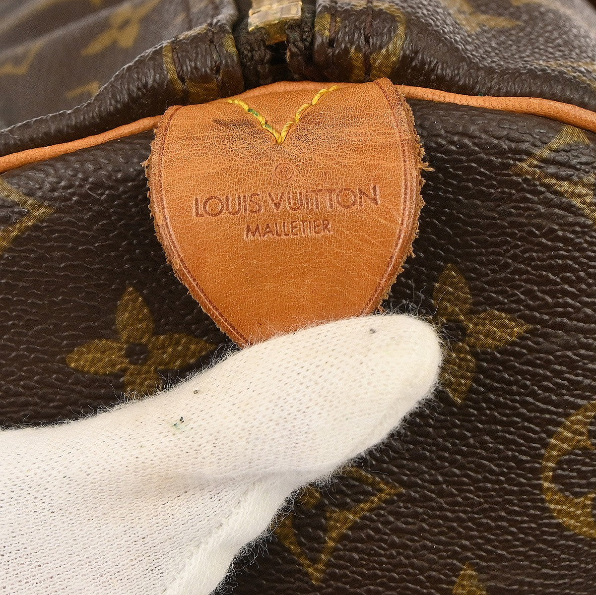 Louis Vuitton Keepall Bag Monogram Canvas Brown Canvas Travel Bag Bag (   )