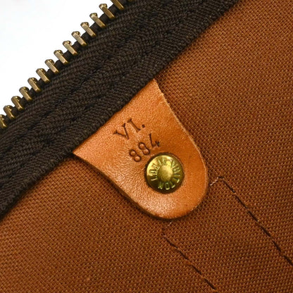 Louis Vuitton Keepall Bag Monogram Canvas Brown Canvas Travel Bag Bag (   )