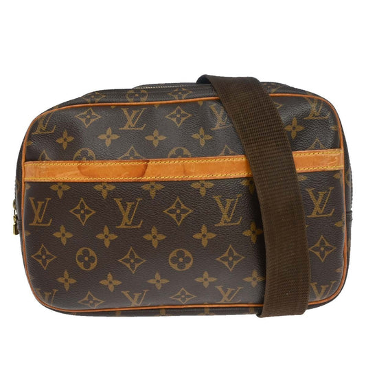 Louis Vuitton Reporter Bag Monogram Canvas Brown Canvas Shoulder Bag Bag (   )