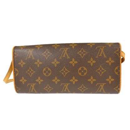 Louis Vuitton Twin Handbag Monogram Canvas Brown Canvas Clutche & Pouche Bag (   )