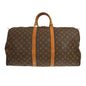 Louis Vuitton Keepall Bag Monogram Canvas Brown Canvas Travel Bag Bag (   )