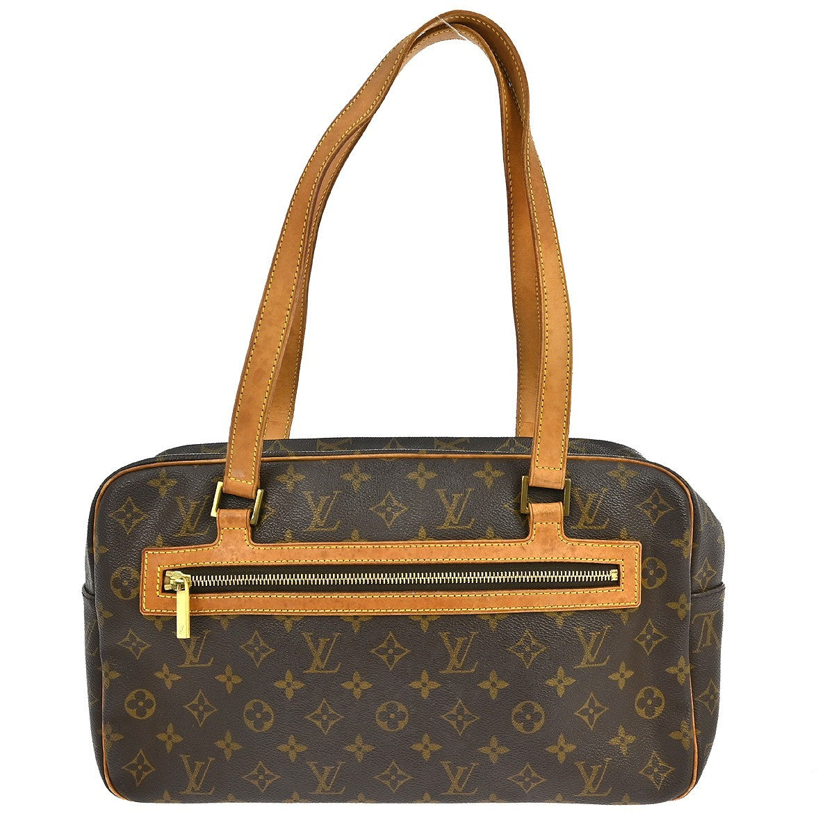 Louis Vuitton Cite Handbag Monogram Canvas Brown Canvas Shoulder Bag Bag (   )