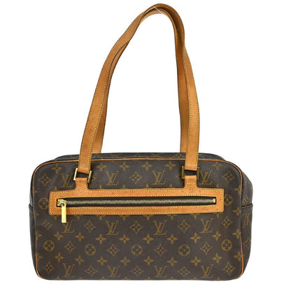 Louis Vuitton Cite Handbag Monogram Canvas Brown Canvas Shoulder Bag Bag (   )