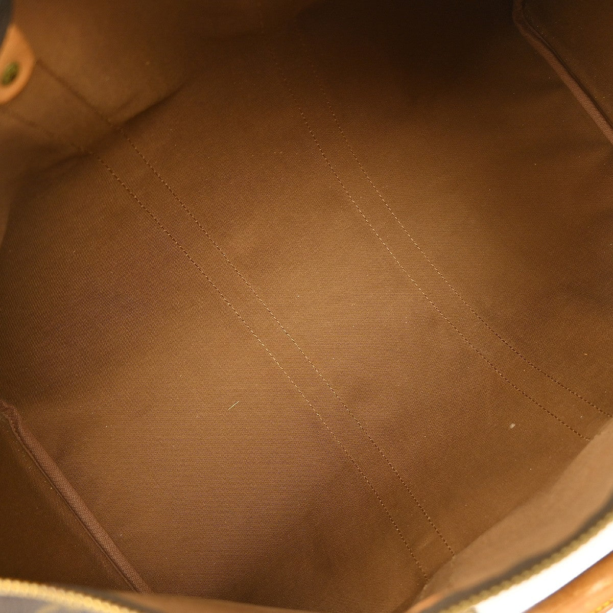 Louis Vuitton Keepall Bag Monogram Canvas Brown Canvas Travel Bag Bag (   )