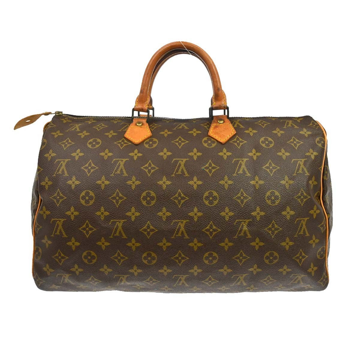 Louis Vuitton Speedy Handbag Monogram Canvas Brown Canvas Handbag (   )