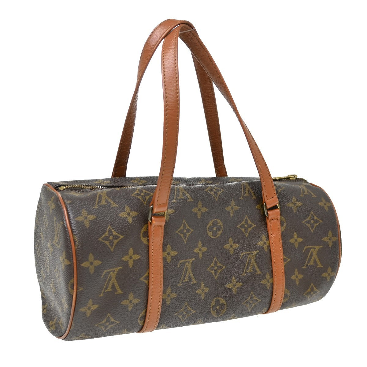 Louis Vuitton Papillon Handbag Monogram Canvas Brown Canvas Handbag (   )