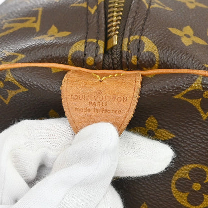 Louis Vuitton Keepall Bag Monogram Canvas Brown Canvas Travel Bag Bag (   )