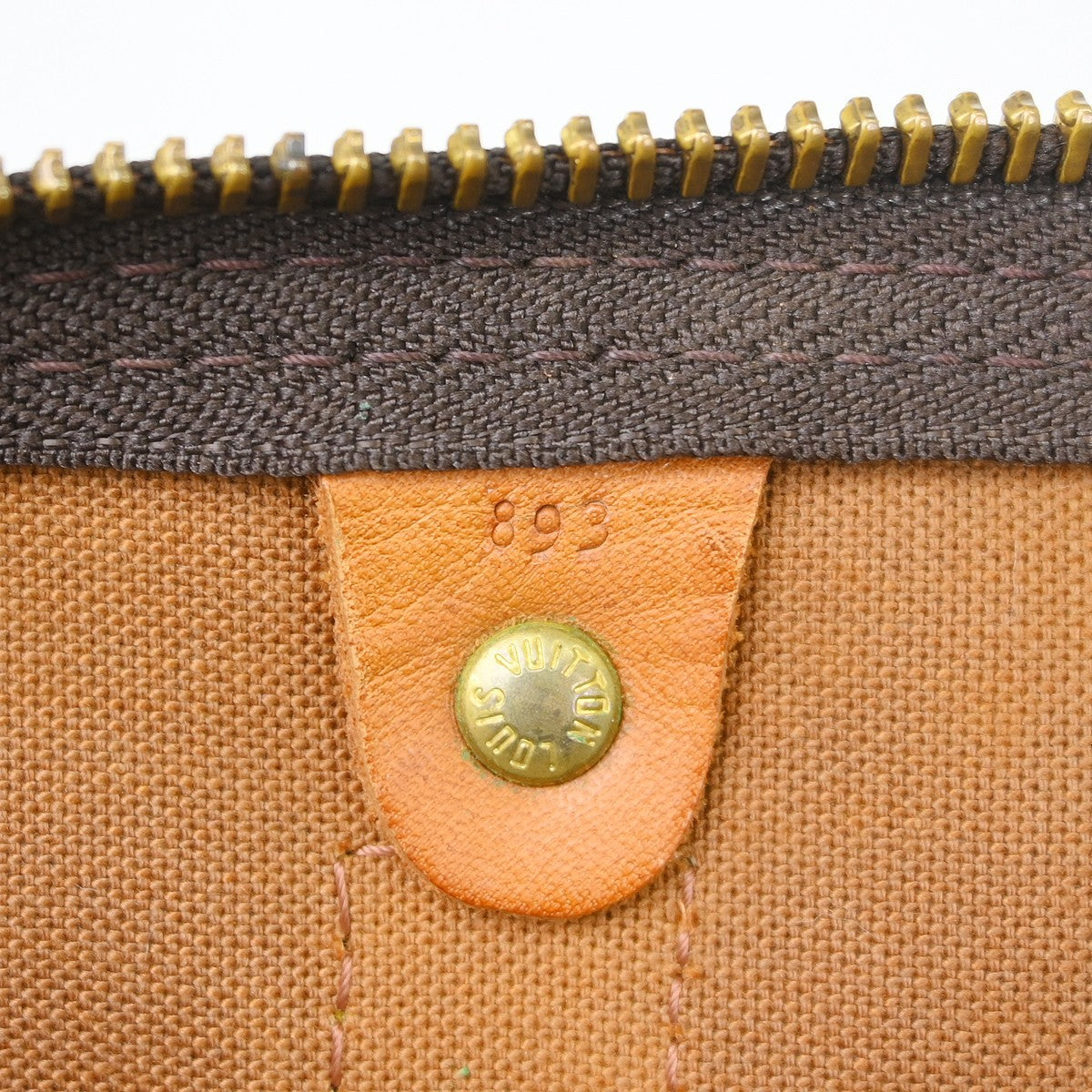 Louis Vuitton Keepall Bag Monogram Canvas Brown Canvas Travel Bag Bag (   )