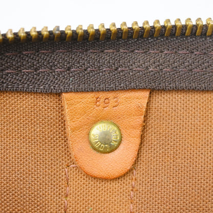 Louis Vuitton Keepall Bag Monogram Canvas Brown Canvas Travel Bag Bag (   )