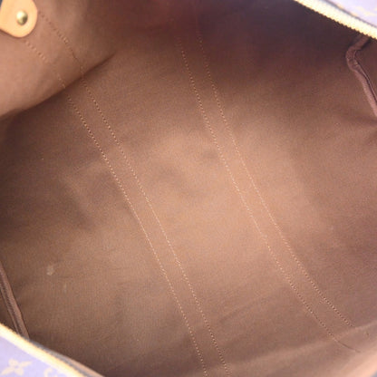 Louis Vuitton Keepall Bag Monogram Canvas Brown Canvas Travel Bag Bag (   )