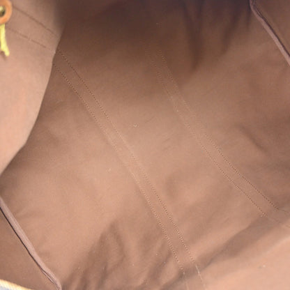 Louis Vuitton Keepall Bag Monogram Canvas Brown Canvas Travel Bag Bag (   )