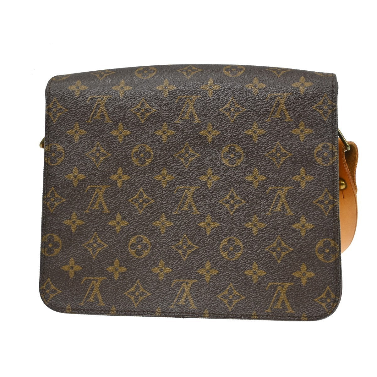 Louis Vuitton Cartouchiere Handbag Monogram Canvas Brown Canvas Shoulder Bag Bag (   )