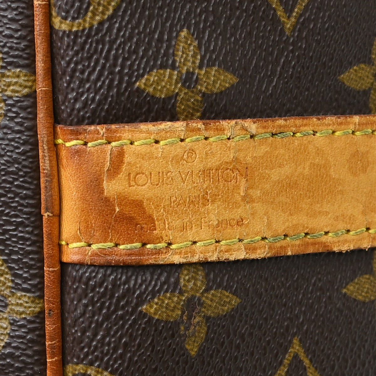 Louis Vuitton Keepall Bandouliere Bag Monogram Canvas Brown Canvas Travel Bag Bag (   )