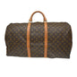 Louis Vuitton Keepall Bag Monogram Canvas Brown Canvas Travel Bag Bag (   )