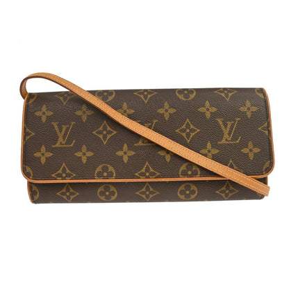 Louis Vuitton Twin Handbag Monogram Canvas Brown Canvas Clutche & Pouche Bag (   )