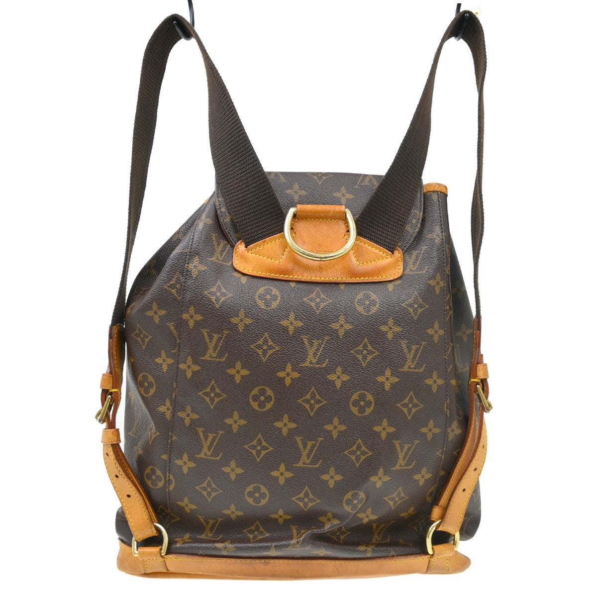 Louis Vuitton Vintage Montsouris Backpack Monogram Canvas Brown Canvas Backpack Bag (   )