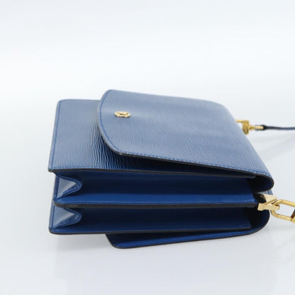 Louis Vuitton Grenelle Shoulder Bag Epi Leather Blue Leather Shoulder Bag Bag (   )