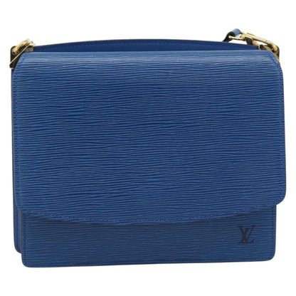 Louis Vuitton Grenelle Shoulder Bag Epi Leather Blue Leather Shoulder Bag Bag (   )