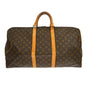 Louis Vuitton Keepall Bag Monogram Canvas Brown Canvas Handbag (   )