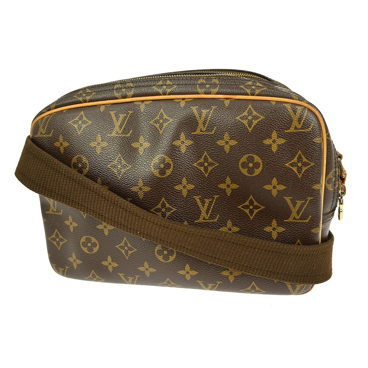 Louis Vuitton Reporter Bag Monogram Canvas Brown Canvas Shoulder Bag Bag (   )