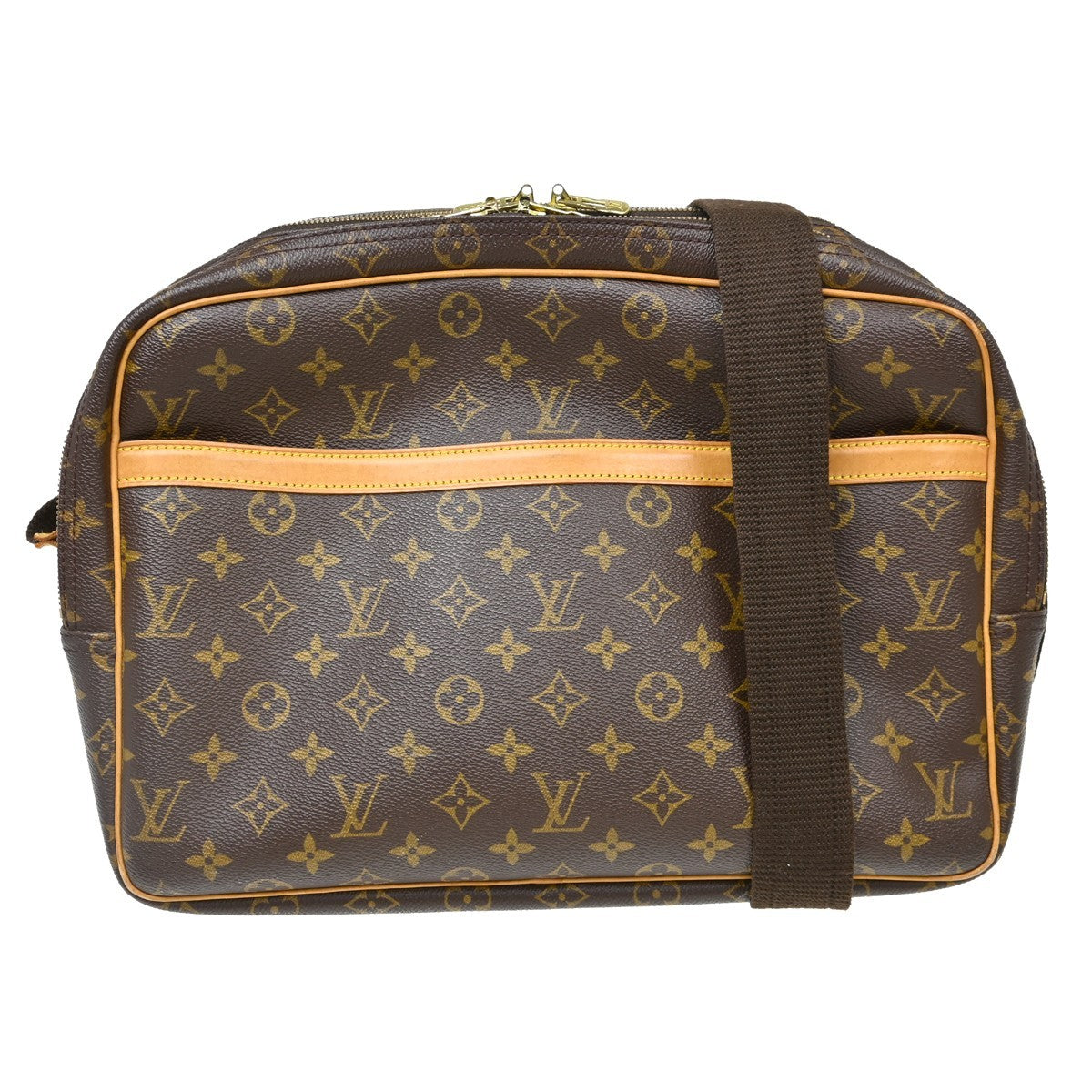 Louis Vuitton Reporter Bag Monogram Canvas Brown Canvas Shoulder Bag Bag (   )