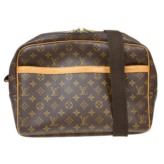 Louis Vuitton Reporter Bag Monogram Canvas Brown Canvas Shoulder Bag Bag (   )